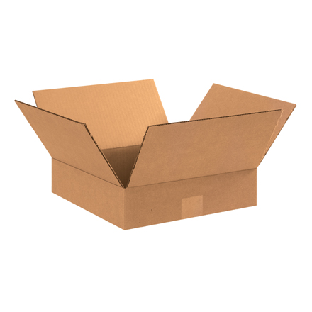 11 x 11 x 3" Flat Corrugated Boxes