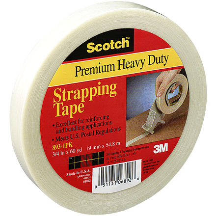 1" x 60 yds. (6 Pack) Scotch<span class='rtm'>®</span> Filament Tape 893