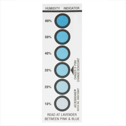 1 <span class='fraction'>9/16</span> x 4 <span class='fraction'>3/4</span>" 10-20-30-40-50-60% Humidity Indicators