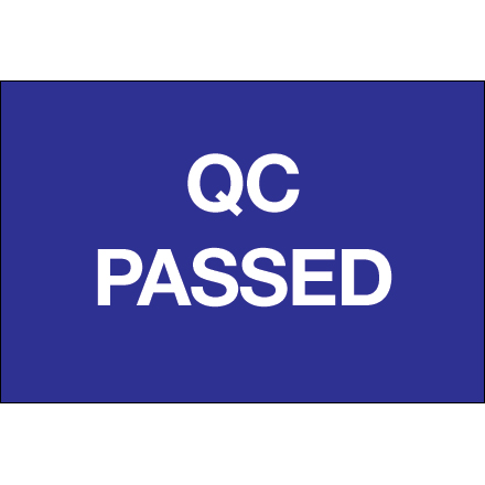 2 x 3" - "QC Passed" Labels