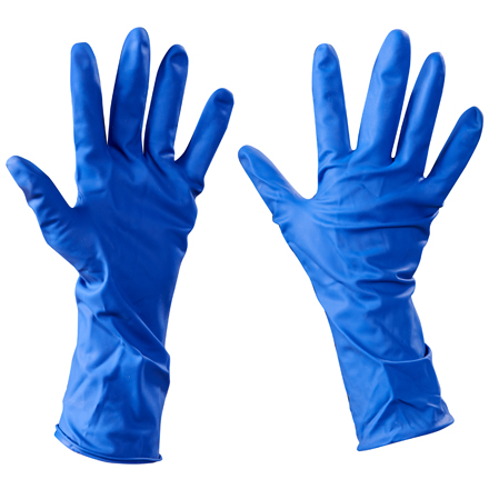 Latex Industrial Gloves Powder-Free w/Extended Cuff - Medium