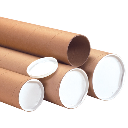 Heavy-Duty Kraft Tubes - 4" Inside Diameter