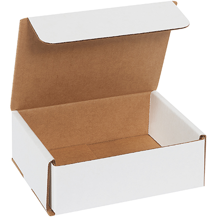 6 x 5 x 2" White Corrugated Mailers