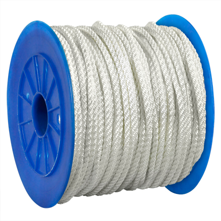 3/8", 3,240 lb, White Twisted Nylon Rope